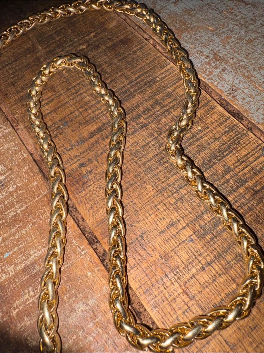Men's Gold Rope Chain Necklace - Classic Finish